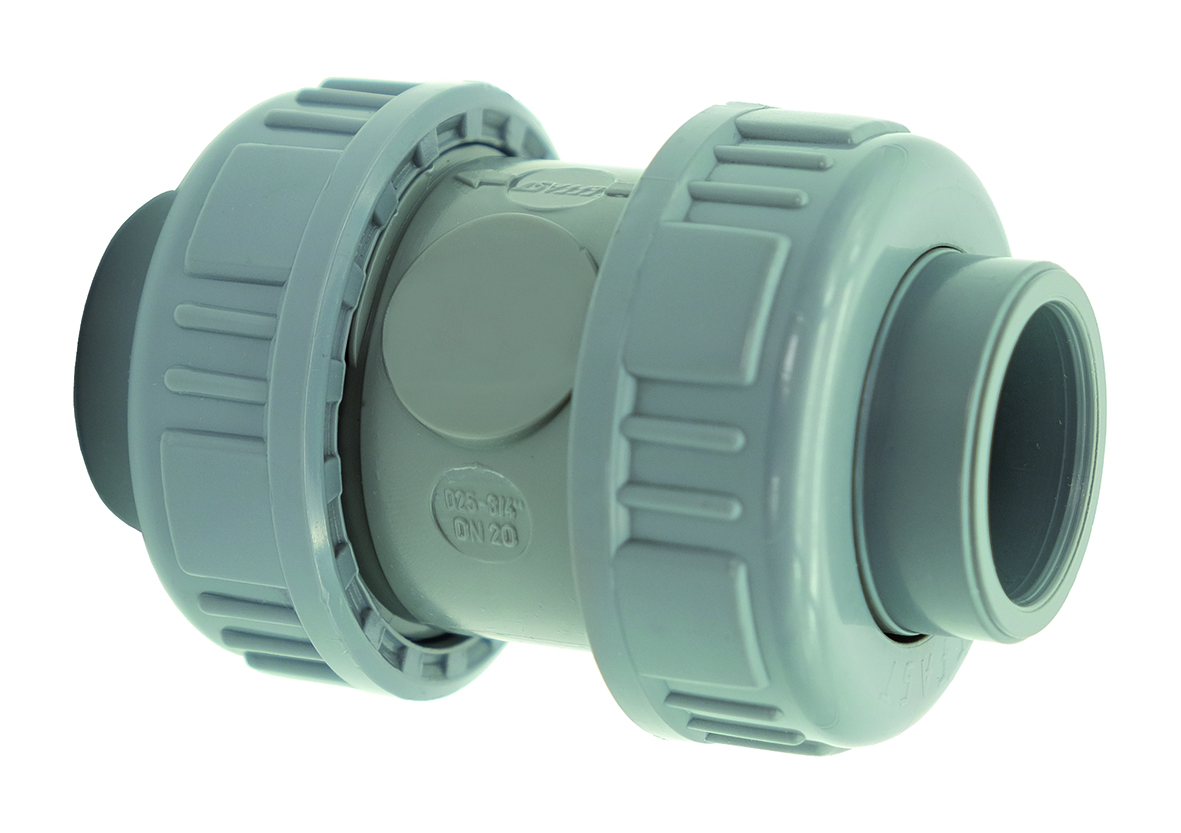 ABS double union spring check valve CV - EFFAST - 100% Made in Italy