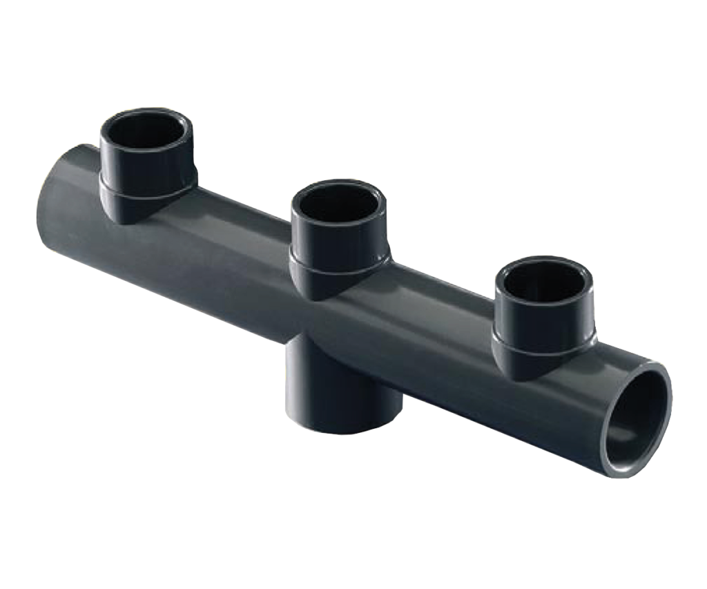 Pvc u. Коллектор 3-х канальный, 50 x 63 мм, PN=16 бар / Hidroten. Коллектор ПНД 20. Коллектор ПВХ клеевая. Коллектор ПНД 40
