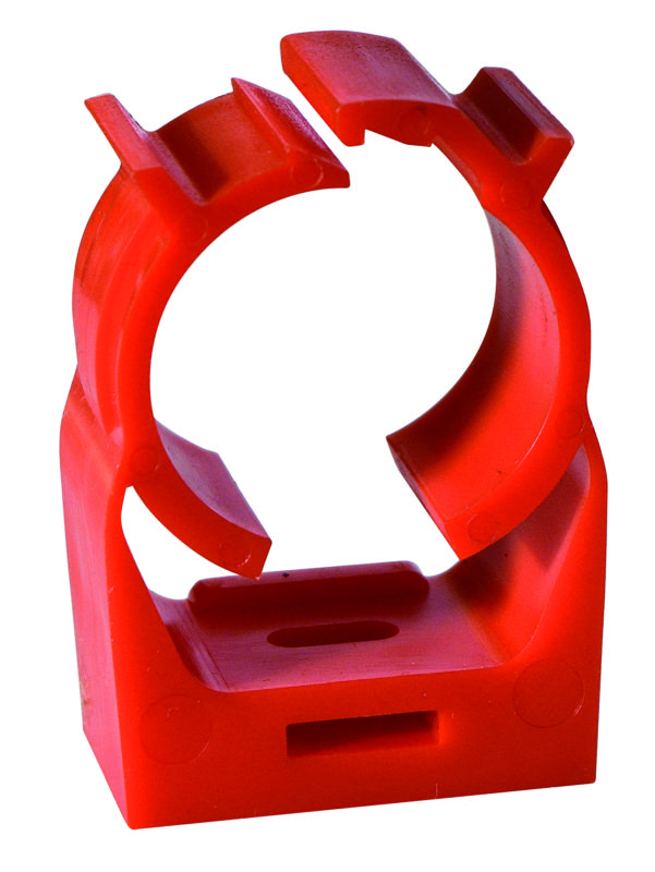 RED ABS pipe bracket - EFFAST - 100% Made in Italy
