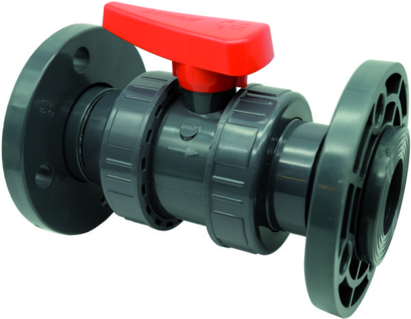 PVC-U Double union ball valve BX - EFFAST - 100% Made in Italy