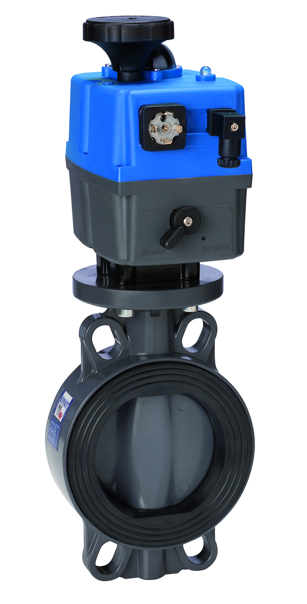 PVC-U electric PROFLOW® H butterfly valve - EFFAST - 100% Made in Italy