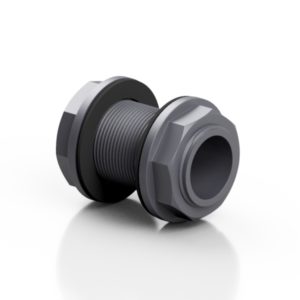 PVC-U tank adaptor with barrel nipple - EFFAST - 100% Made in Italy