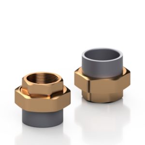 PVC-U/BRASS adaptor union - EFFAST - 100% Made in Italy