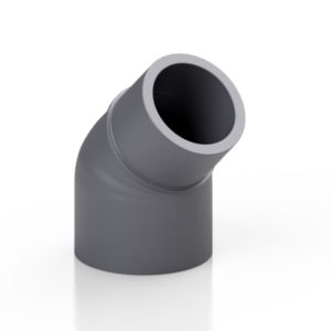 PVC-U reduced elbow 45° - EFFAST - 100% Made in Italy