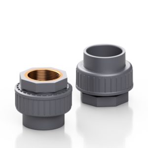 PVC-U/BRASS adaptor union - EFFAST - 100% Made in Italy