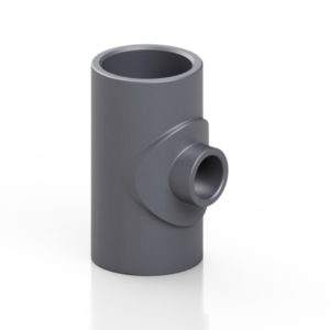 PVC-U tee 90° reduced on branch - EFFAST - 100% Made in Italy