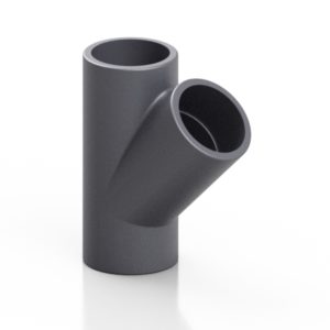 PVC-U tee 45° - EFFAST - 100% Made in Italy