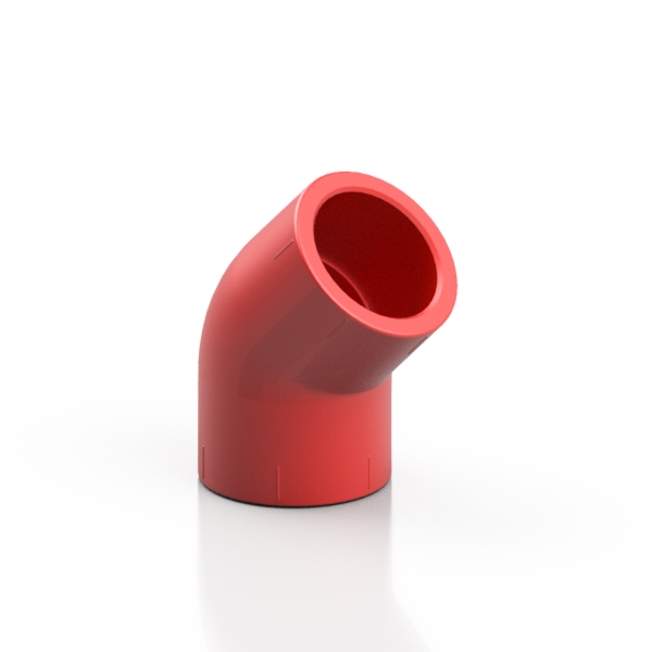 RED ABS elbow 45°
