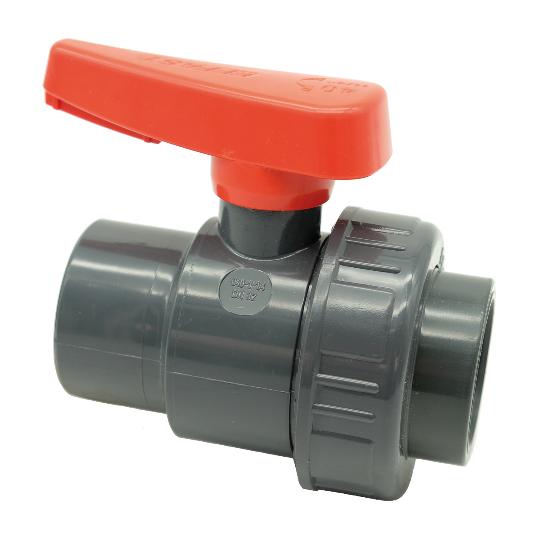PVC-U single union ball valve SX - EFFAST - 100% Made in Italy
