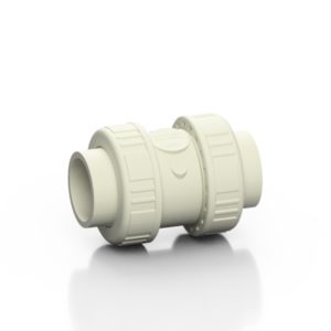 PP-H double union spring check valve CV - EFFAST - 100% Made in Italy