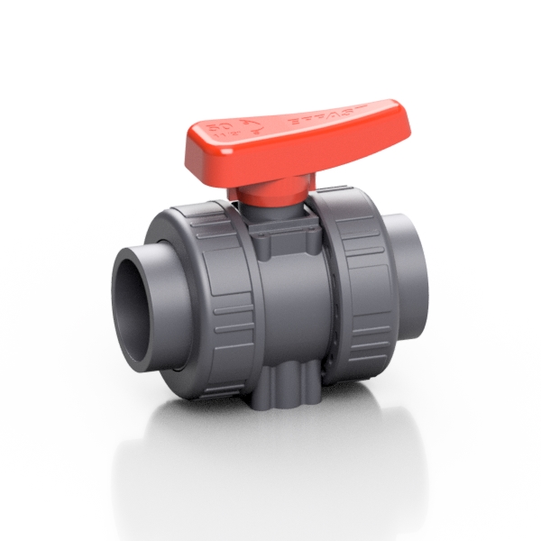 PVC-U double union ball valve BK1 - EFFAST - 100% Made in Italy