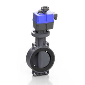 PVC-U electric PROFLOW® H butterfly valve - EFFAST - 100% Made in Italy