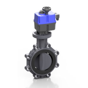 PVC-U electric PROFLOW® P butterfly valve - EFFAST - 100% Made in Italy