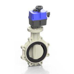 PP-H electric PROFLOW® T butterfly valve - EFFAST - 100% Made in Italy
